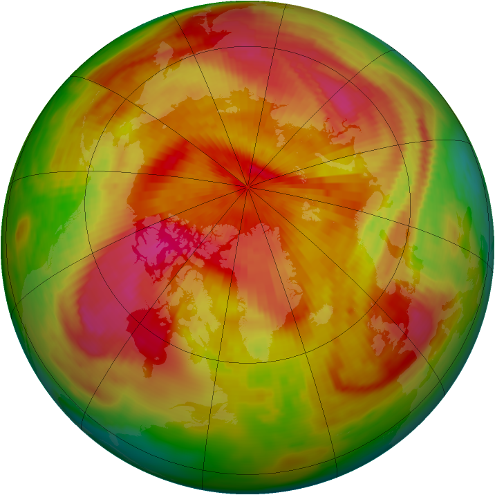 Arctic ozone map for 04 April 1979
